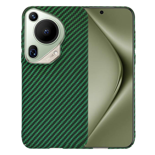 Kuori Huawei Pura 70 Ultra -puhelimelle, Techsuit, Carbonite FiberShell, Vihreä