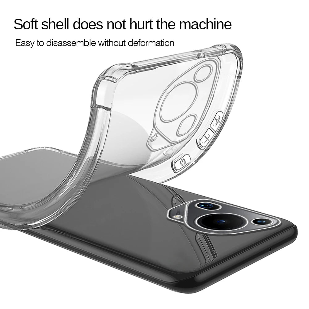 Case for Huawei Pura 70 Ultra, Techsuit, Shockproof Clear, Transparent