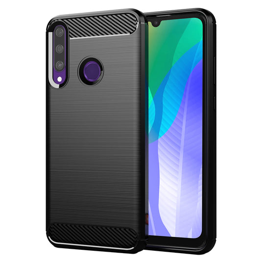 Kuori Huawei Y6p:lle, Techsuit, Hiili, Musta