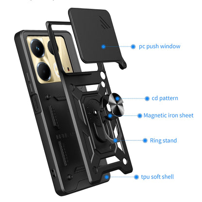 Kuori Infinix Note 40 4G:lle, Techsuit, CamShield, Musta