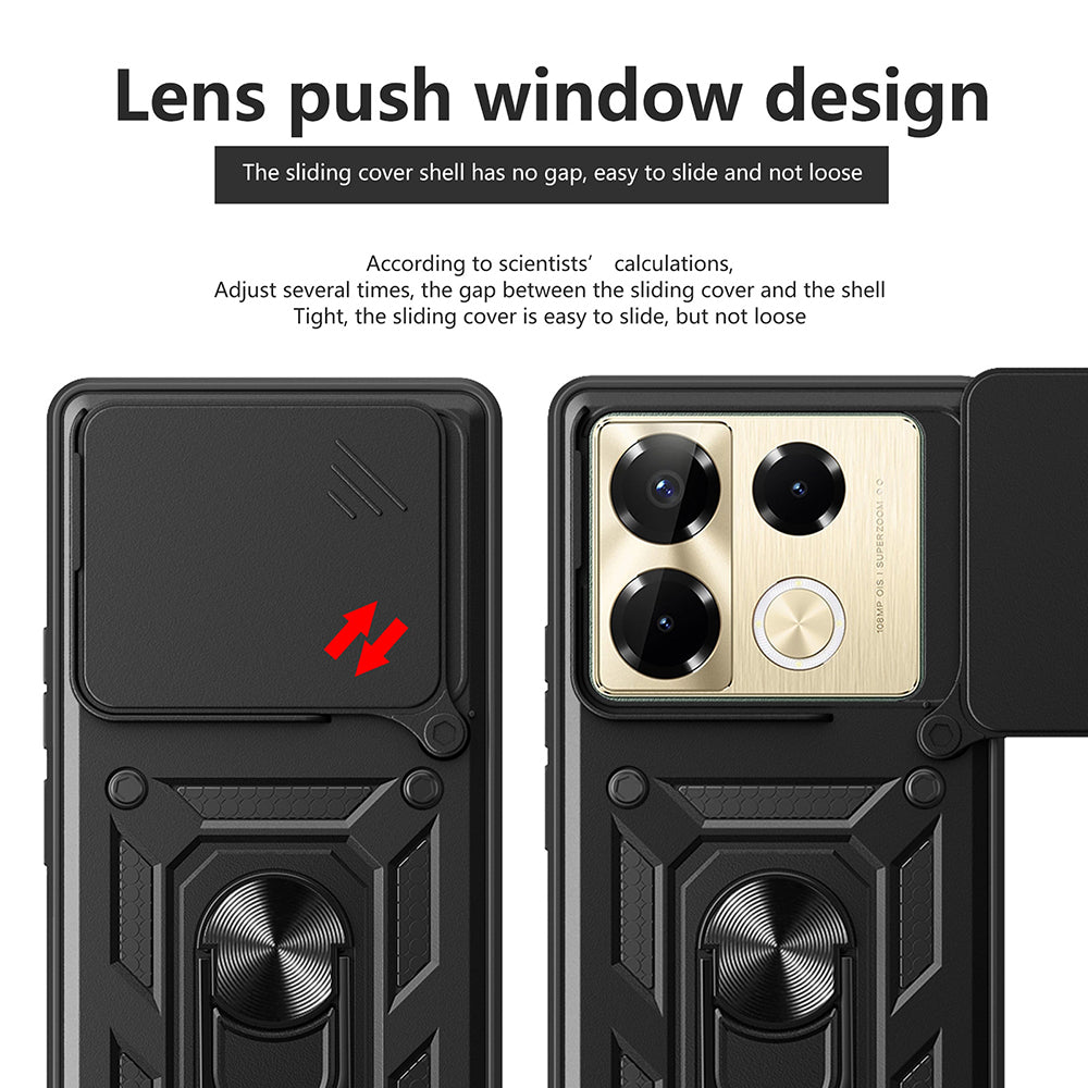 Kuori Infinix Note 40 Pro+:lle, Techsuit, CamShield, Sininen