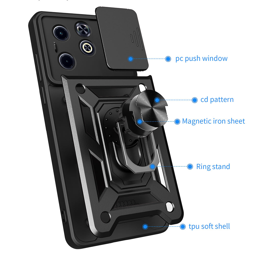 Kuori Infinix Smart 8 / Hot 40i:lle, Techsuit, CamShield, Vihreä