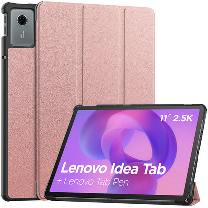 Kotelo Lenovo Idea Tab 11:lle, Techsuit, FoldPro, Kultainen Vaaleanpunainen
