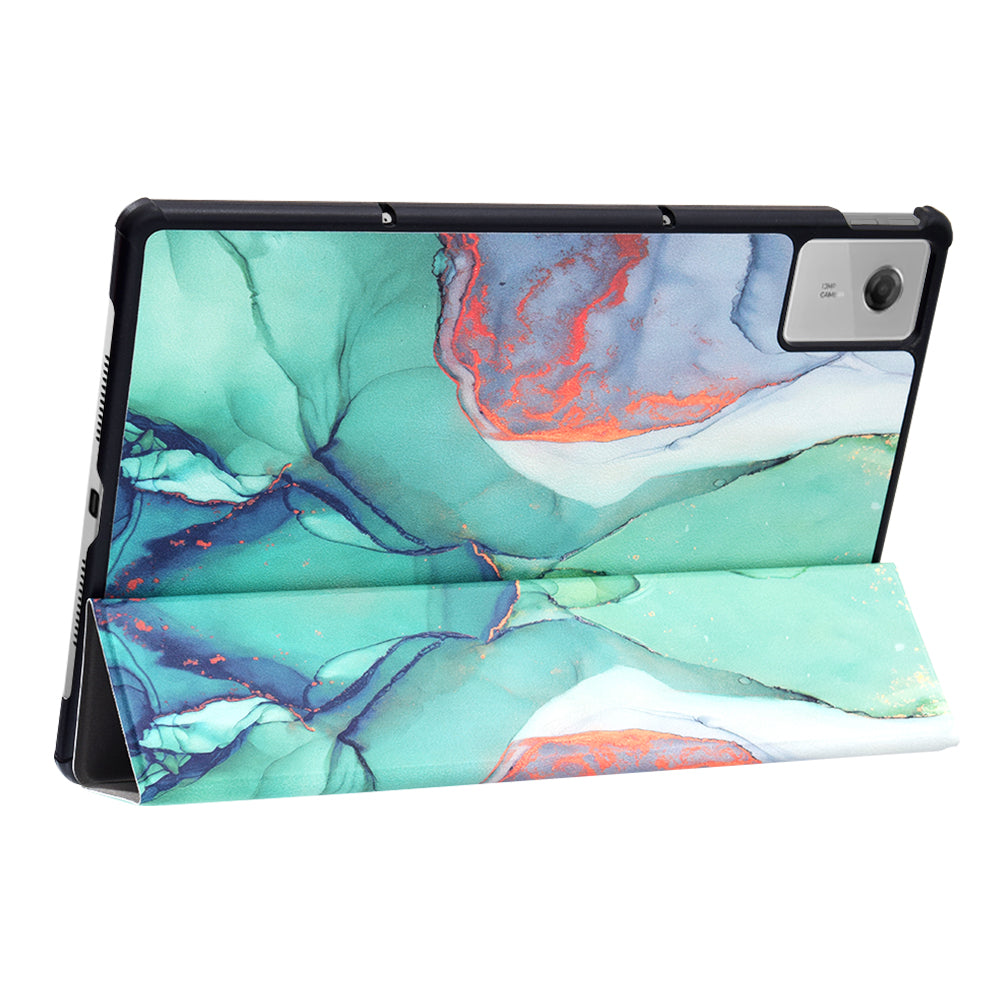 Kotelo Lenovo Idea Tab Plus -laitteelle, Techsuit, FoldPro Green Time, Monivärinen