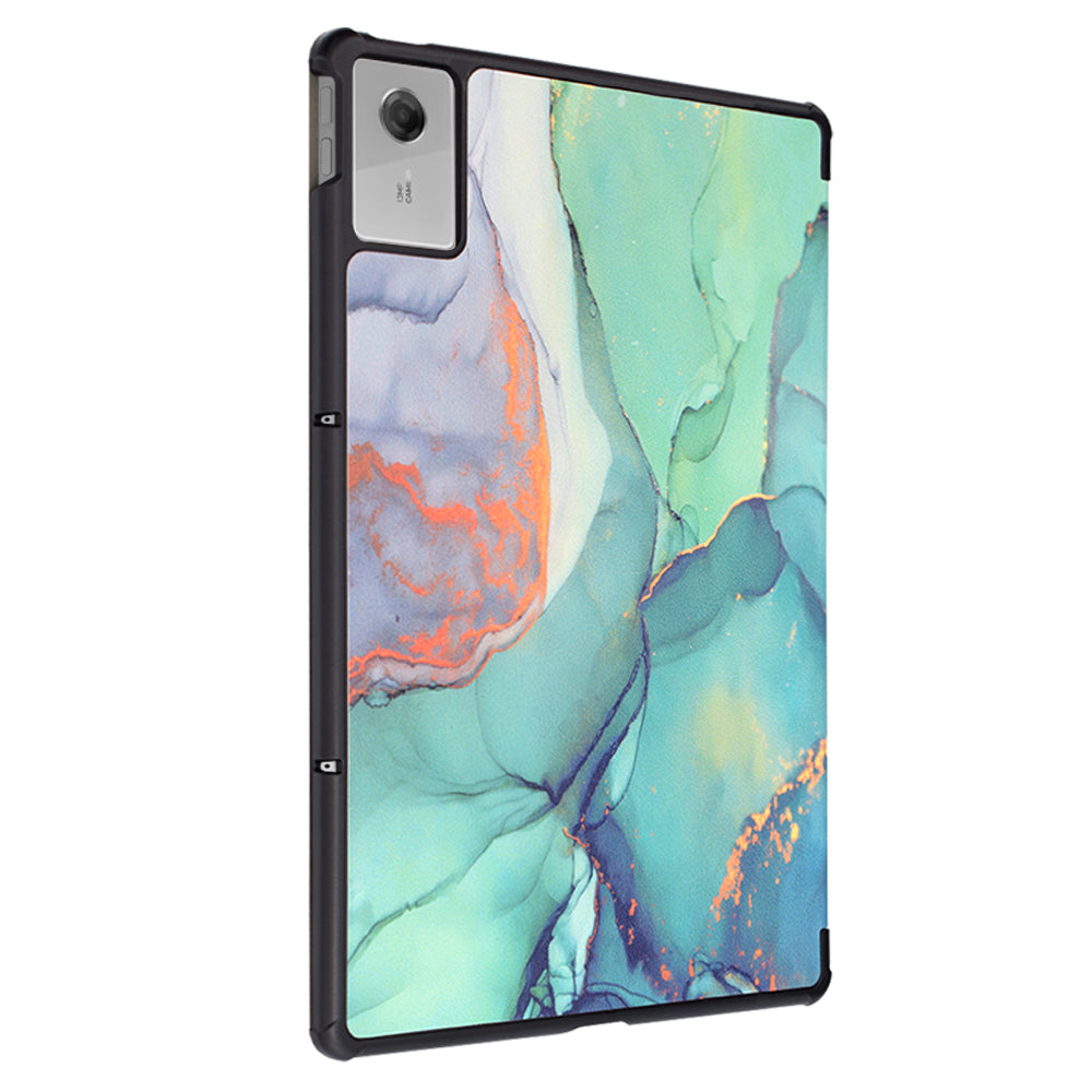Kotelo Lenovo Idea Tab Plus -laitteelle, Techsuit, FoldPro Green Time, Monivärinen