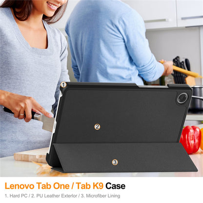 Suojakuori Lenovo Tab K9:lle, Techsuit, FoldPro, Musta