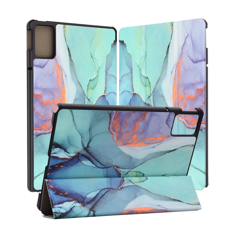 Case for Lenovo Tab M11, Techsuit, FoldPro Green Time, Multicolor