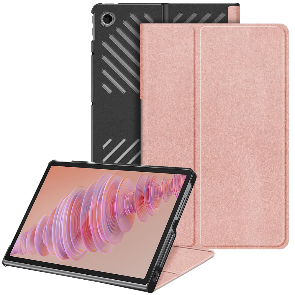 Suojakuori Lenovo Tab Plusille, Techsuit, FoldPro, Vaaleanpunainen