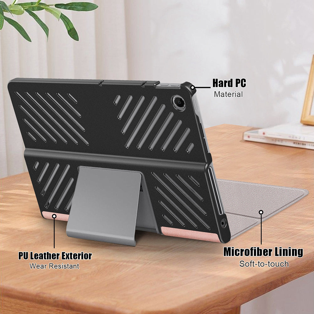 Suojakuori Lenovo Tab Plusille, Techsuit, FoldPro, Vaaleanpunainen
