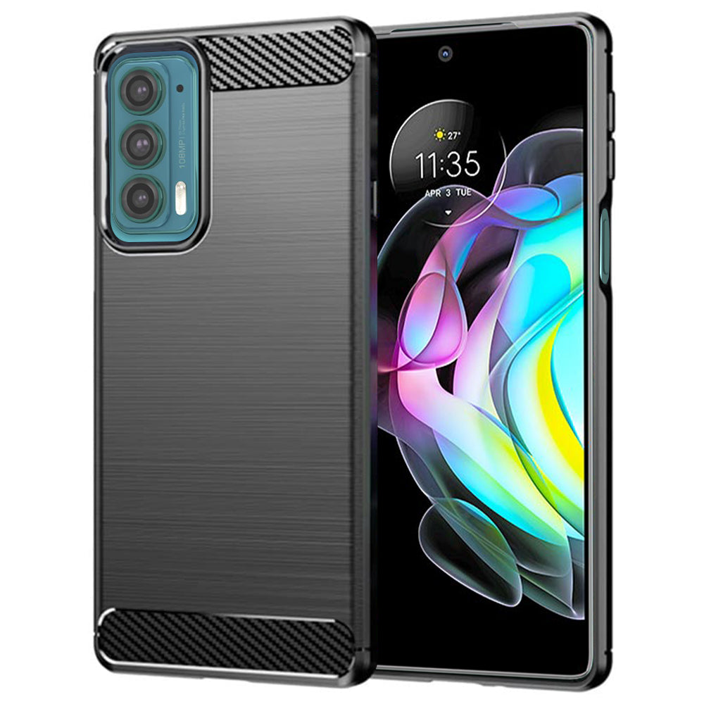 Suojakuori Motorola Edge 20:lle, Techsuit, Hiili, Musta