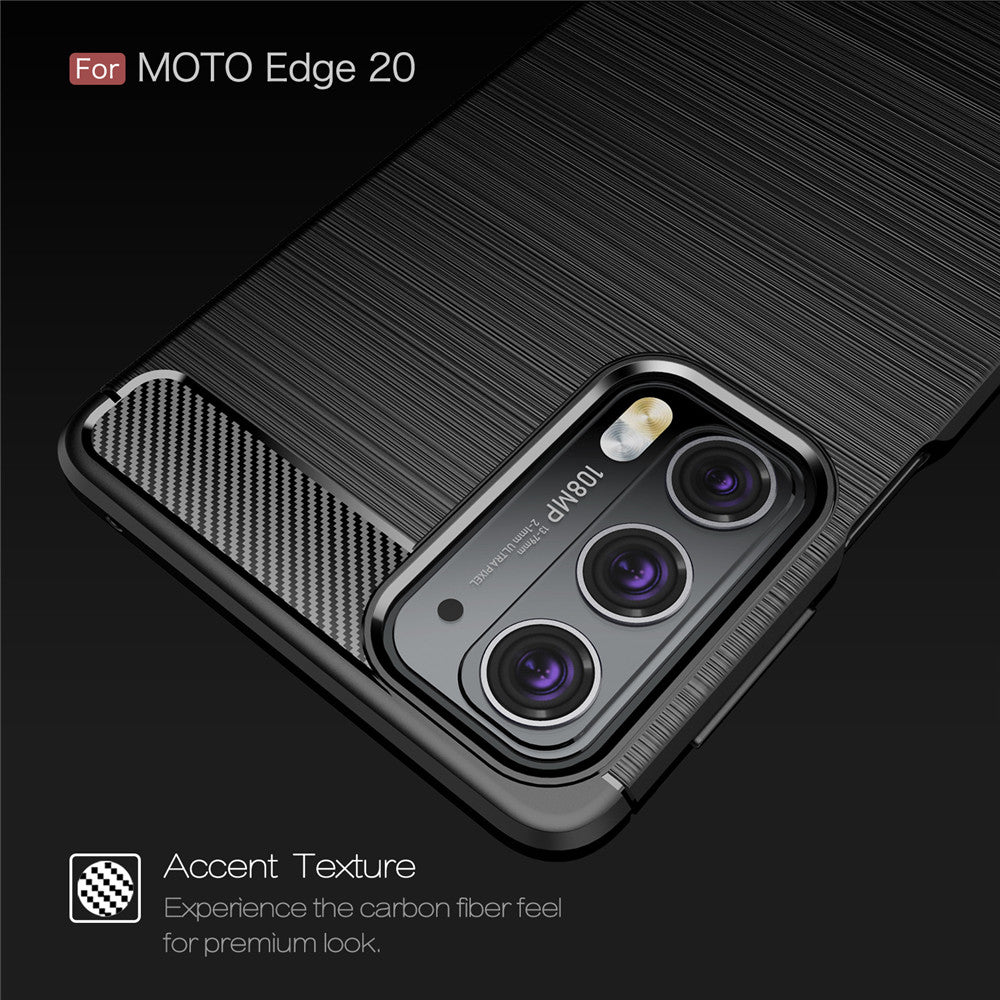 Suojakuori Motorola Edge 20:lle, Techsuit, Hiili, Musta