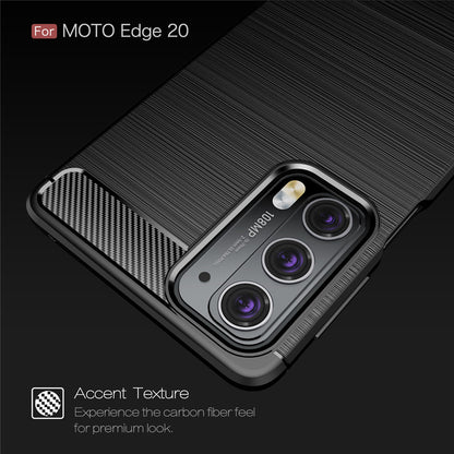 Suojakuori Motorola Edge 20:lle, Techsuit, Hiili, Musta