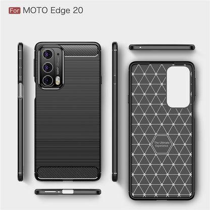 Suojakuori Motorola Edge 20:lle, Techsuit, Hiili, Musta