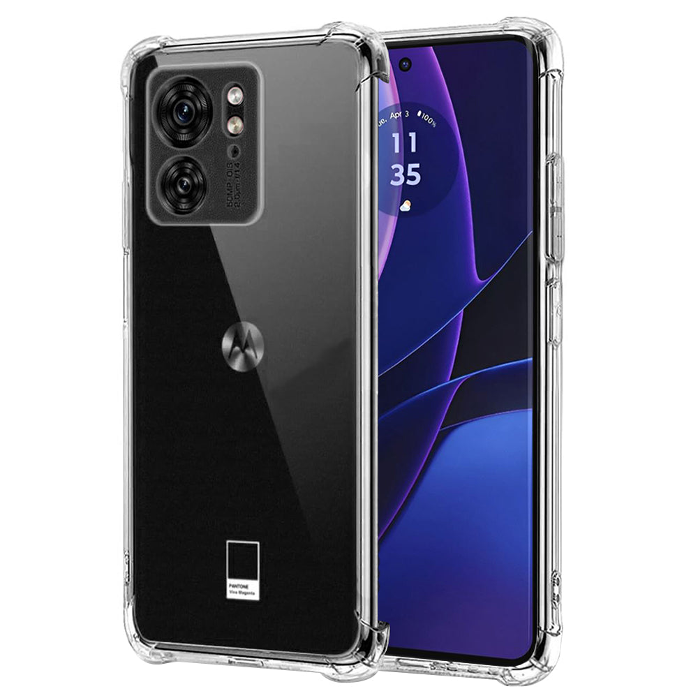 Kuori Motorola Edge (2023) / Edge 40:lle, Techsuit, Iskunkestävä Kirkas, Läpinäkyvä