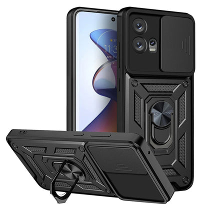 Suojakuori Motorola Edge 30 Fusionille, Techsuit, CamShield, Musta