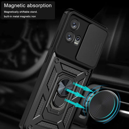 Suojakuori Motorola Edge 30 Fusionille, Techsuit, CamShield, Musta