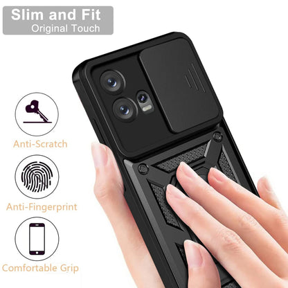 Suojakuori Motorola Edge 30 Fusionille, Techsuit, CamShield, Musta