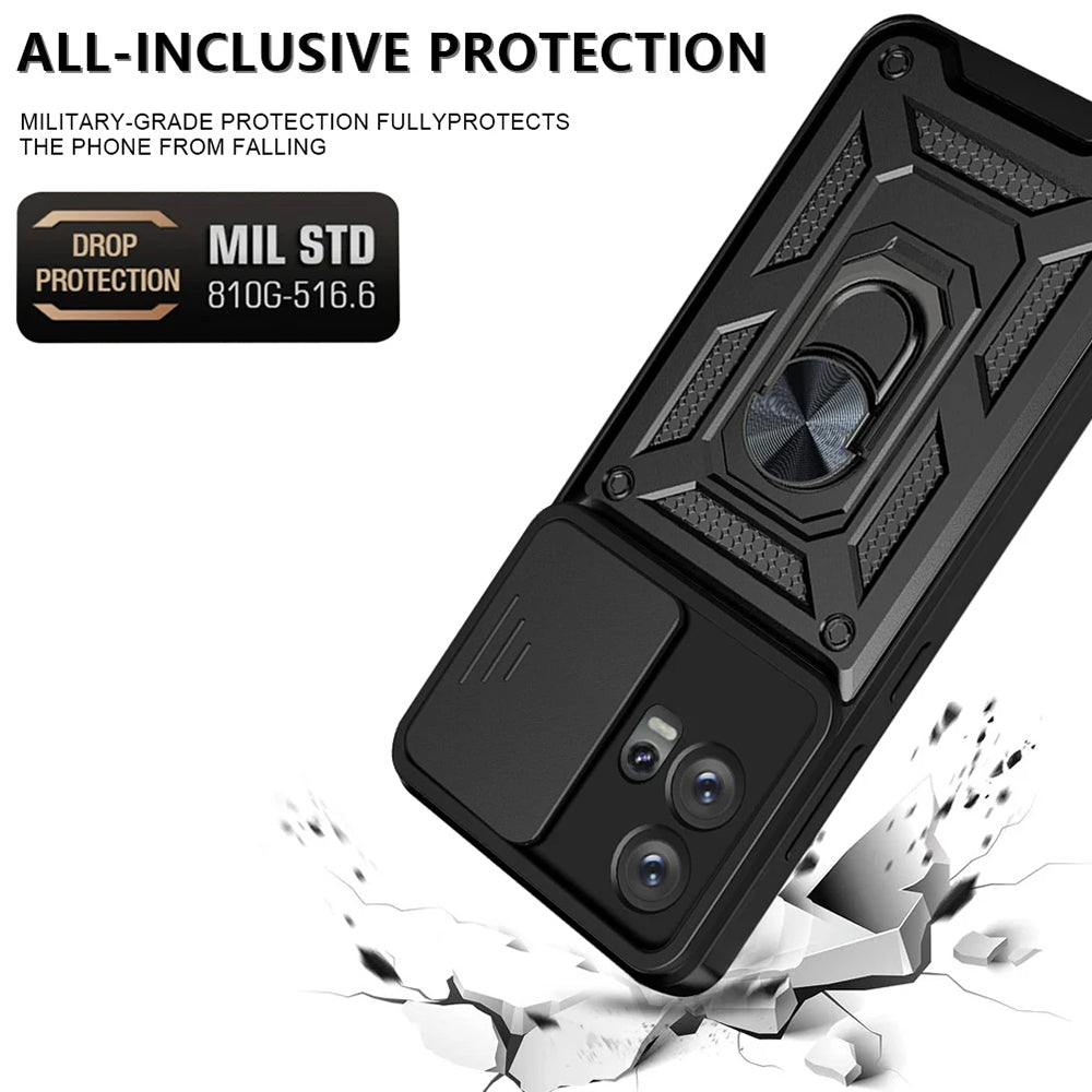Suojakuori Motorola Edge 30 Fusionille, Techsuit, CamShield, Musta