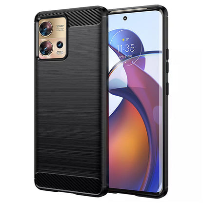 Suojakuori Motorola Edge 30 Fusionille, Techsuit, Hiili, Musta