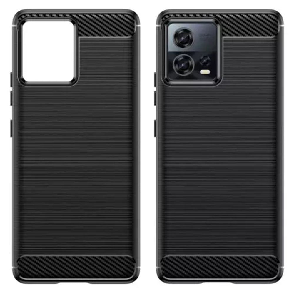 Suojakuori Motorola Edge 30 Fusionille, Techsuit, Hiili, Musta
