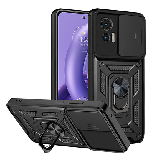 Suojakuori Motorola Edge 30 Neo:lle, Techsuit, CamShield, Musta