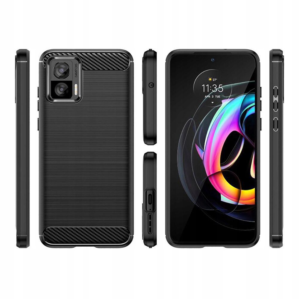 Suojakuori Motorola Edge 30 Neo:lle, Techsuit, Hiili, Musta