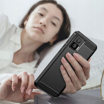 Suojakuori Motorola Edge 30 Neo:lle, Techsuit, Hiili, Musta