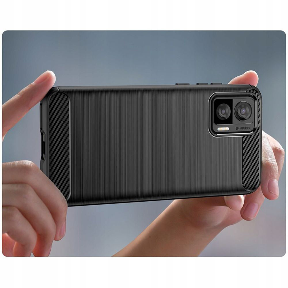 Suojakuori Motorola Edge 30 Neo:lle, Techsuit, Hiili, Musta