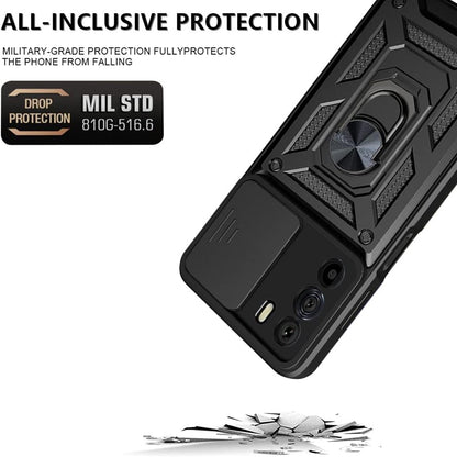 Suojakuori Motorola Edge 30:lle, Techsuit, CamShield, Musta
