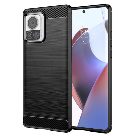 Suojakuori Motorola Edge 30 Ultra -puhelimelle, Techsuit, Hiili, Musta