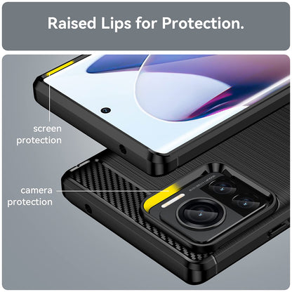 Case for Motorola Edge 30 Ultra, Techsuit, Carbon, Black