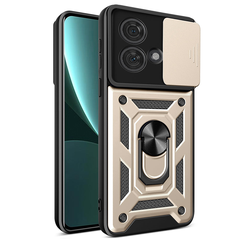 Kuori Motorola Edge 40 Neo -puhelimelle, Techsuit, CamShield, Kultainen
