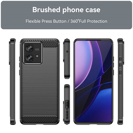 Suojakuori Motorola Edge 40 Neo:lle, Techsuit, Hiili, Musta