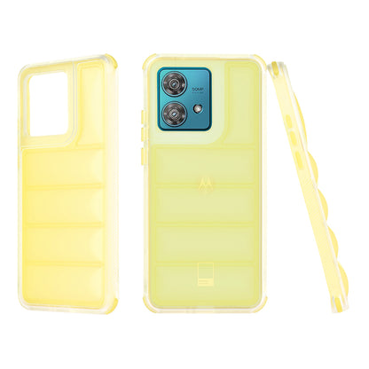 Kuori Motorola Edge 40 Neo -puhelimelle, Techsuit, Wave Shield, keltainen