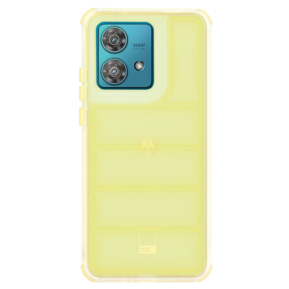Kuori Motorola Edge 40 Neo -puhelimelle, Techsuit, Wave Shield, keltainen