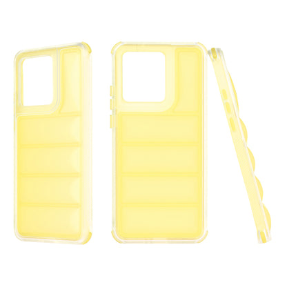 Kuori Motorola Edge 40 Neo -puhelimelle, Techsuit, Wave Shield, keltainen