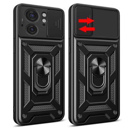 Kuori Motorola Edge 40:lle, Techsuit, CamShield, Musta