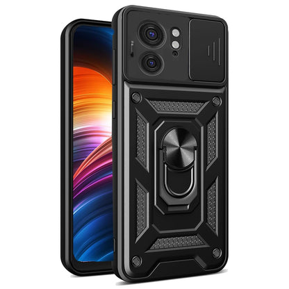 Kuori Motorola Edge 40:lle, Techsuit, CamShield, Musta