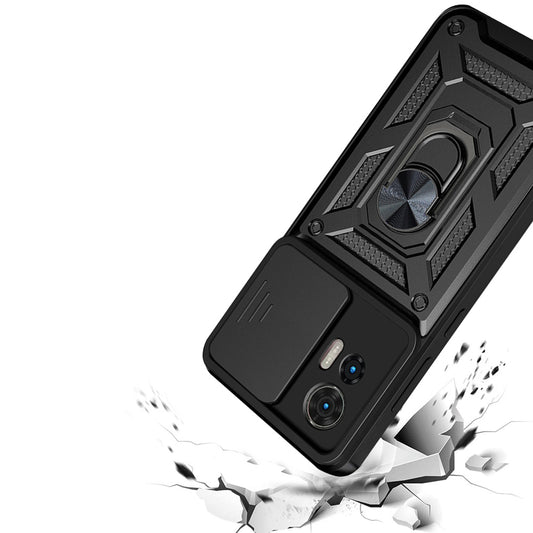 Kuori Motorola Edge 50 Fusionille, Techsuit, CamShield, Musta