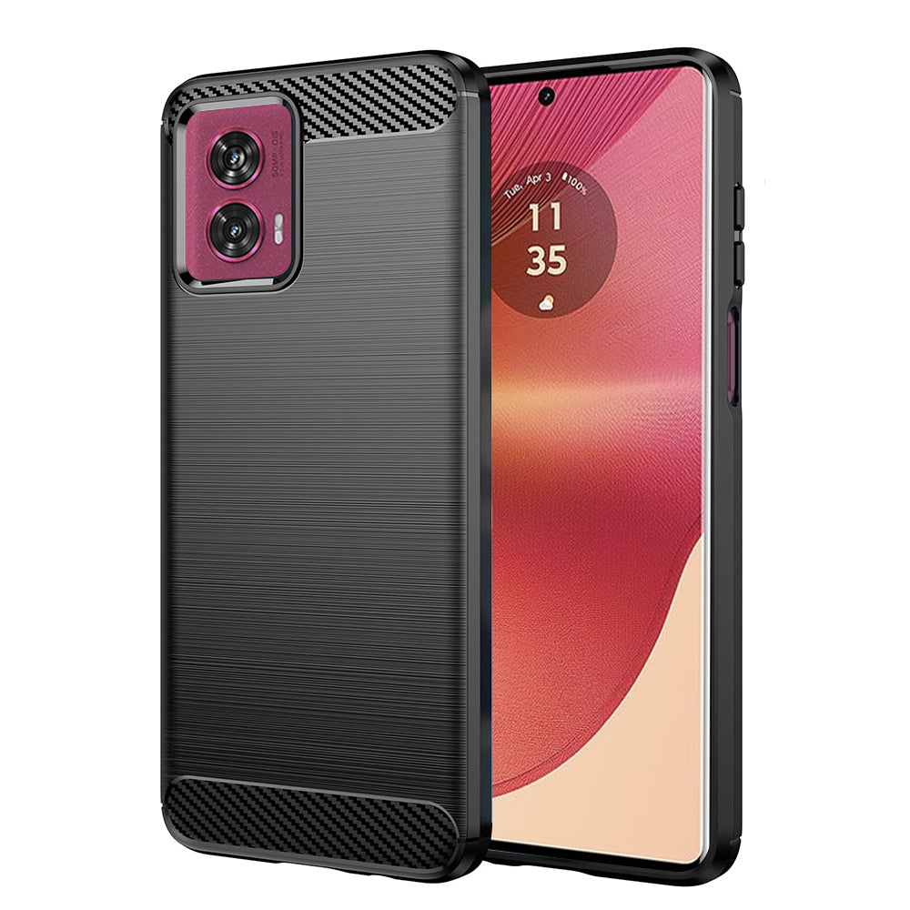 Suojakuori Motorola Edge 50 Fusionille, Techsuit, Hiili, Musta