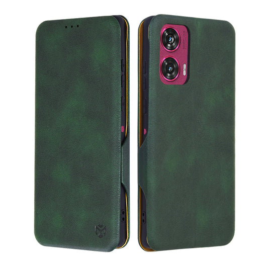 Kotelo Motorola Edge 50 Fusion, Techsuit, Safe Wallet Plus, Vihreä