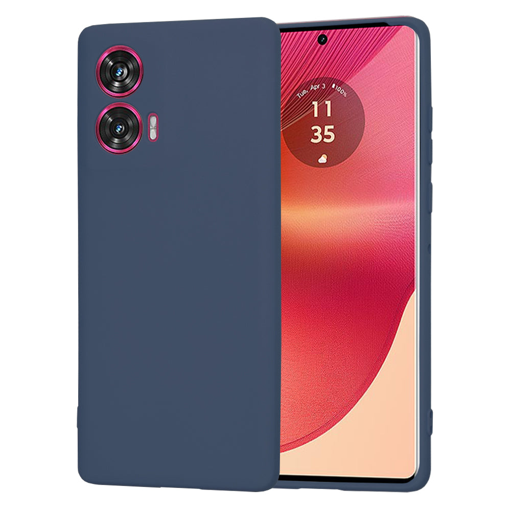 Kotelo Motorola Edge 50 Fusion, Techsuit, SoftFlex, Tummansininen