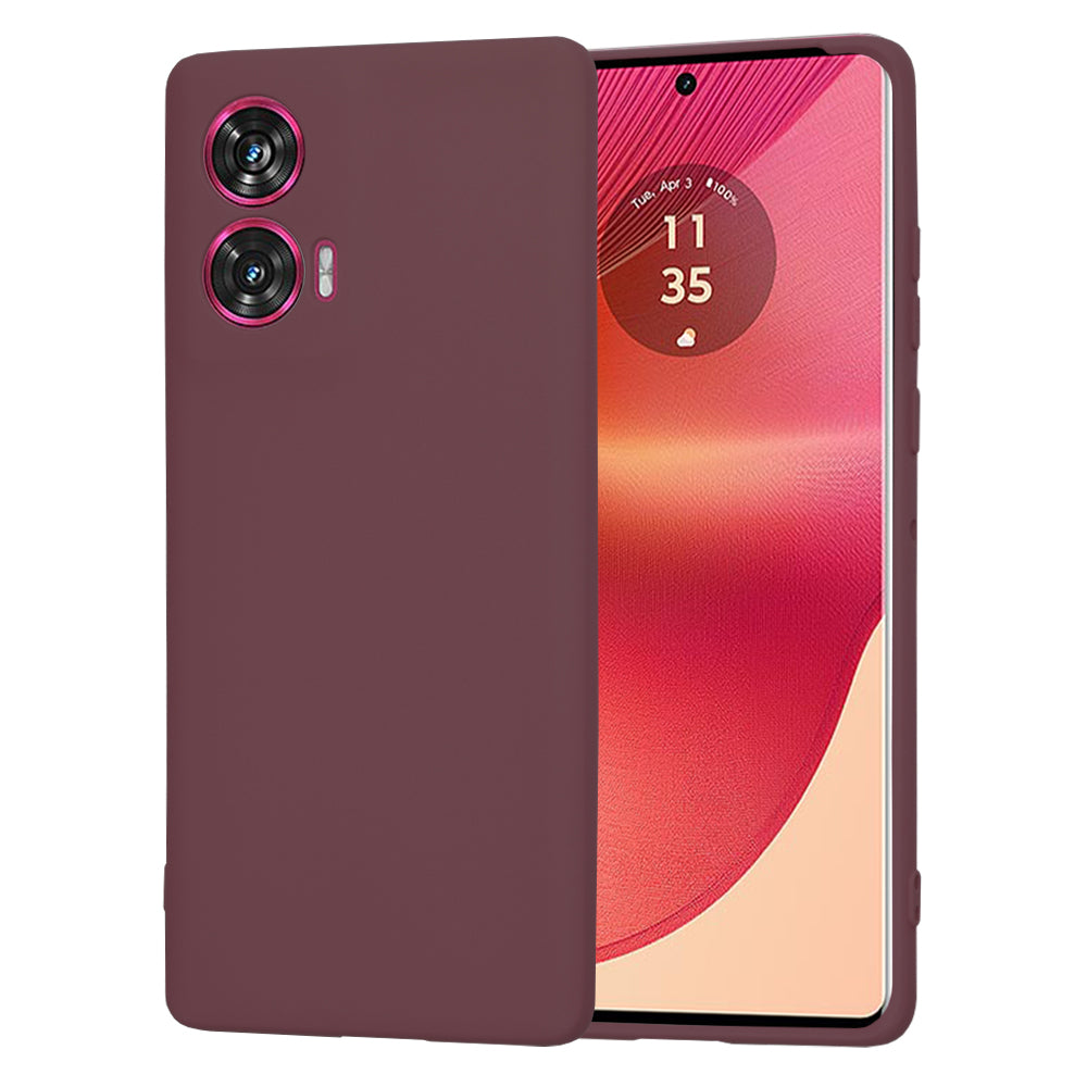 Suojakotelo Motorola Edge 50 Fusion, Techsuit, SoftFlex, Viininpunainen