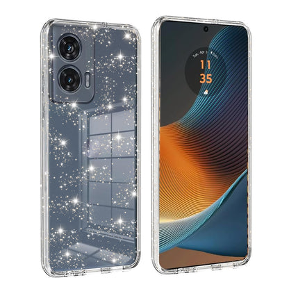 Kotelo Motorola Edge 50 Fusionille, Techsuit, SparkleSkin, Läpinäkyvä