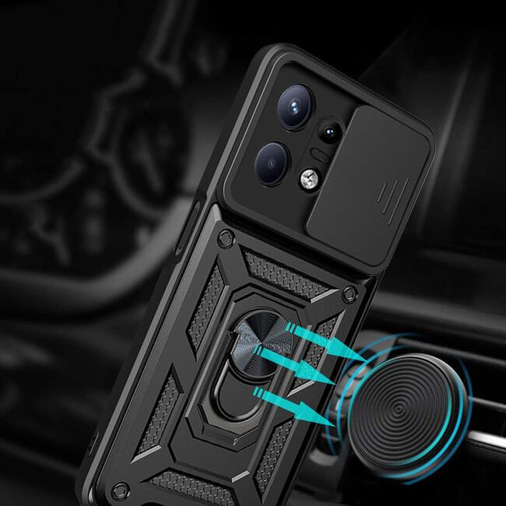 Case for Motorola Edge 50 Pro, Techsuit, CamShield, Black