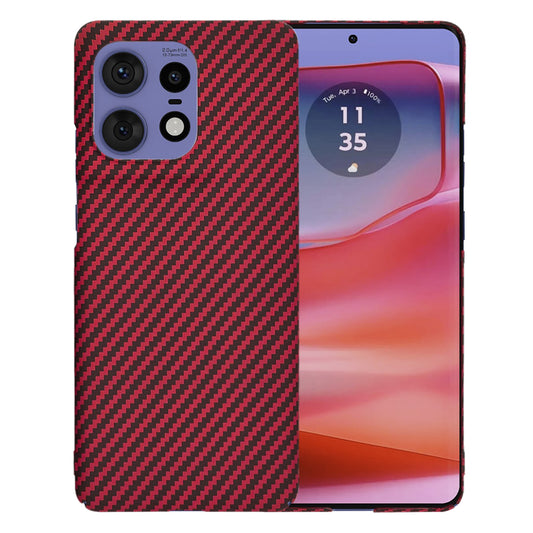 Kuori Motorola Edge 50 Pro:lle, Techsuit, Carbonite FiberShell, Punainen