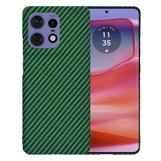 Kuori Motorola Edge 50 Pro:lle, Techsuit, Carbonite FiberShell, Vihreä