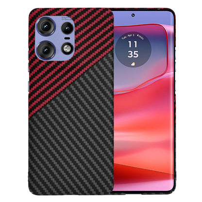 Kuori Motorola Edge 50 Pro:lle, Techsuit, Carbonite FiberShell, Musta Punainen