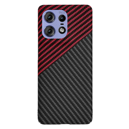Kuori Motorola Edge 50 Pro:lle, Techsuit, Carbonite FiberShell, Musta Punainen
