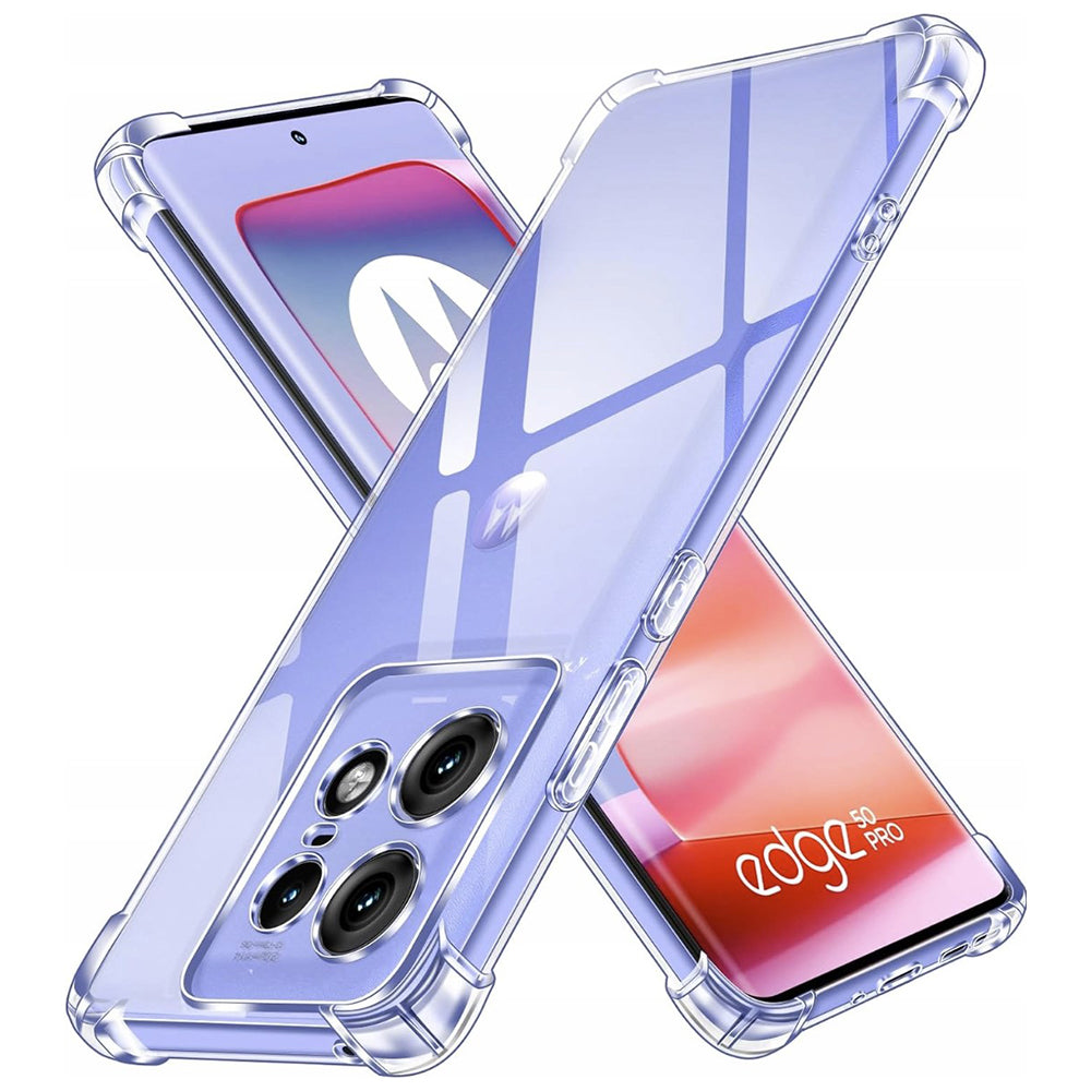Case for Motorola Edge 50 Pro, Techsuit, Shockproof Clear, Transparent